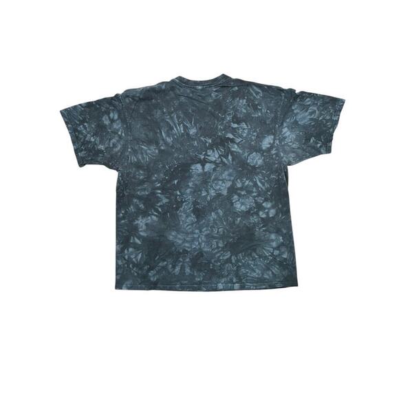 Vintage Black / Blue Tie Dye Panther‎ Nature Forrest T-Shirt - Streetwear - 2XL - Picture 3 of 5